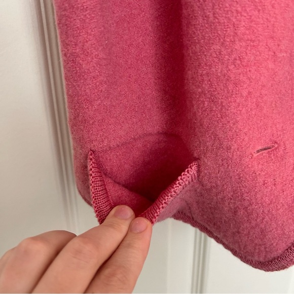 Vintage Geiger Vest Pink 100% Boiled Wool Austria Size 42 or U.S. Size Small - Picture 4 of 16